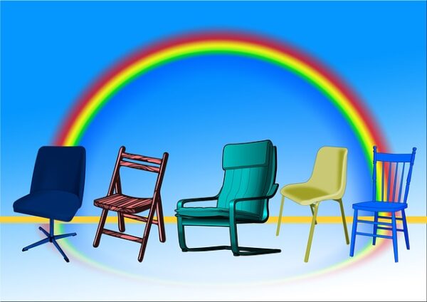 様々な種類の椅子